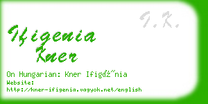 ifigenia kner business card